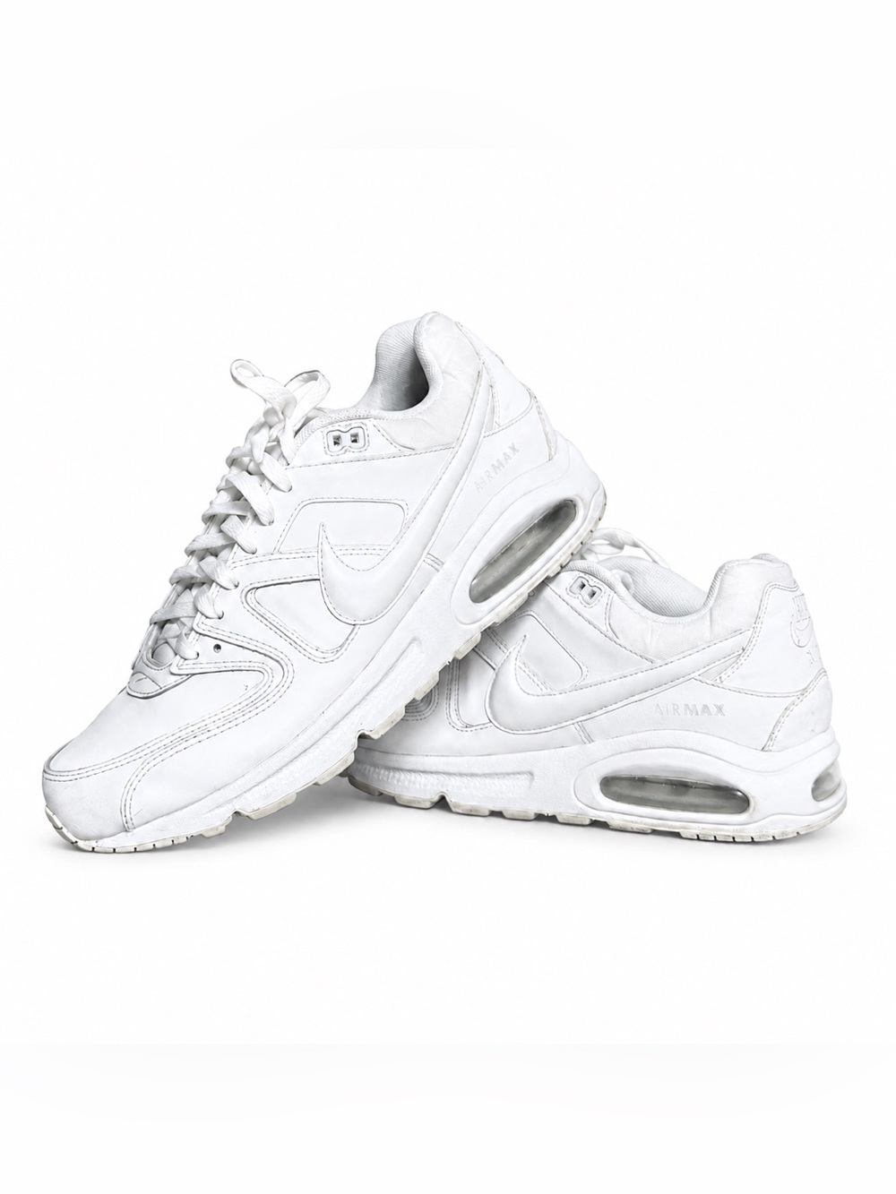 Nike Air Max Command Leather Triple White Men’s Size 13